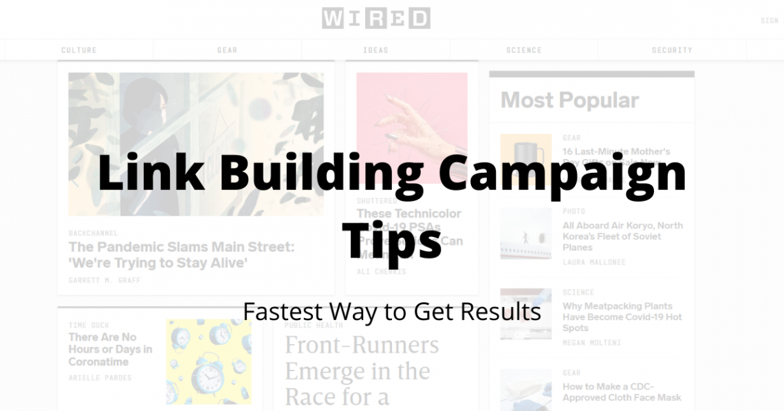 Link Building Campaign Tips