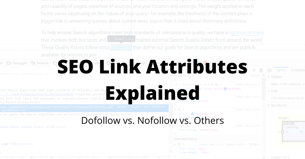 SEO Link Attributes Explained