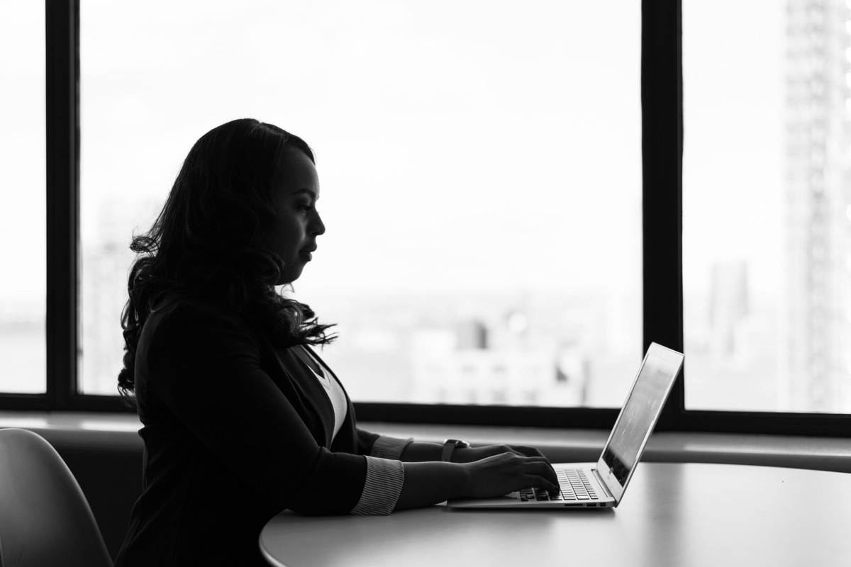 Lawyer reviewing legal documents for link building opportunities